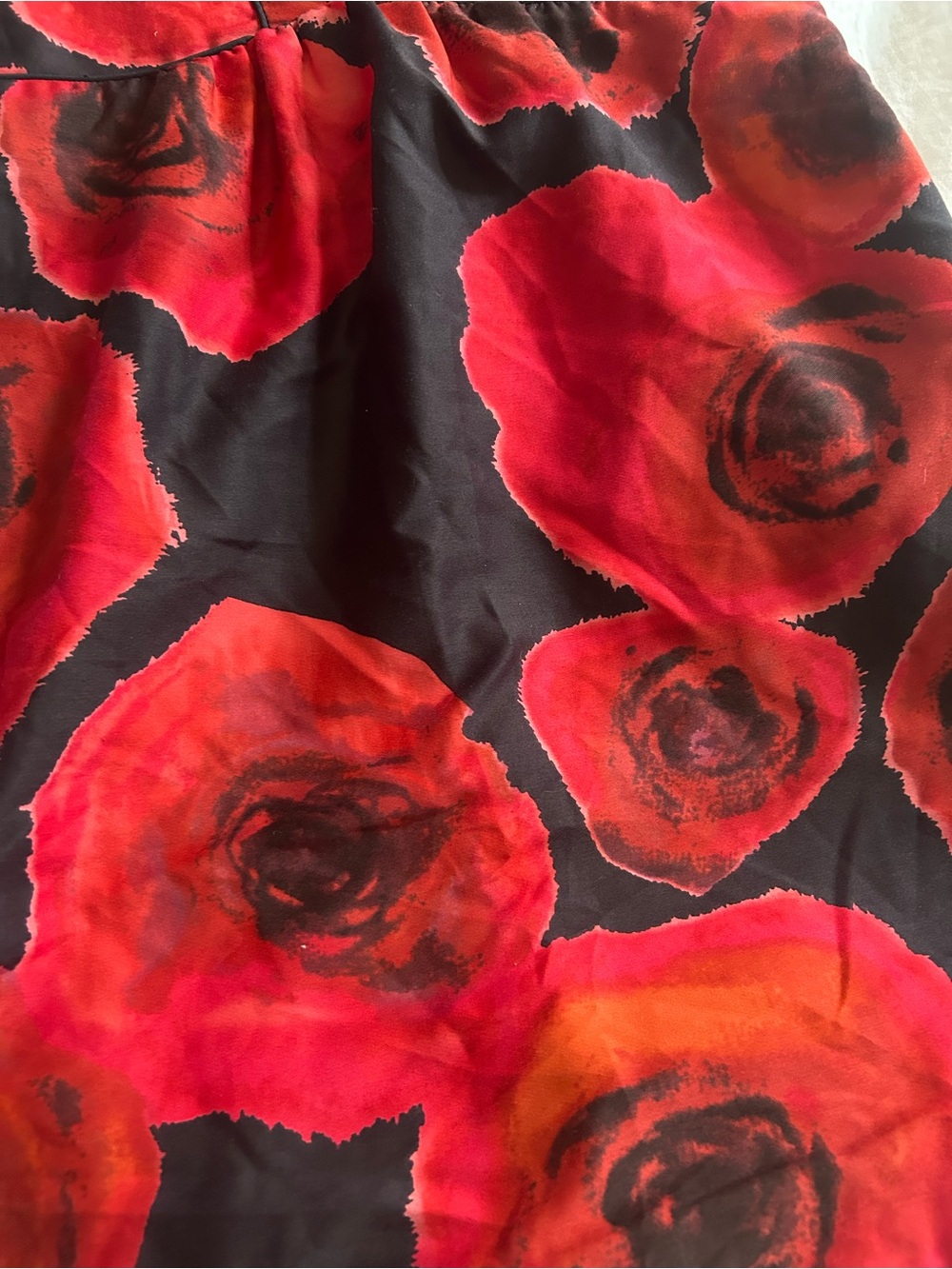 Rachel Rachel Roy floral roses size 6 women’s dress black red piping - Picture 4 of 5
